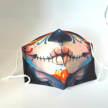 Load image into Gallery viewer, Day of the Dead Lips Facemask