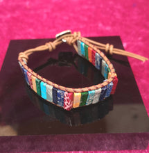Load image into Gallery viewer, Rainbow Stones Unisex Bracelet

