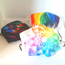 Load image into Gallery viewer, Rainbow Paintsplash Facemask
