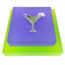 Load image into Gallery viewer, Martini Cocktail Brooch

