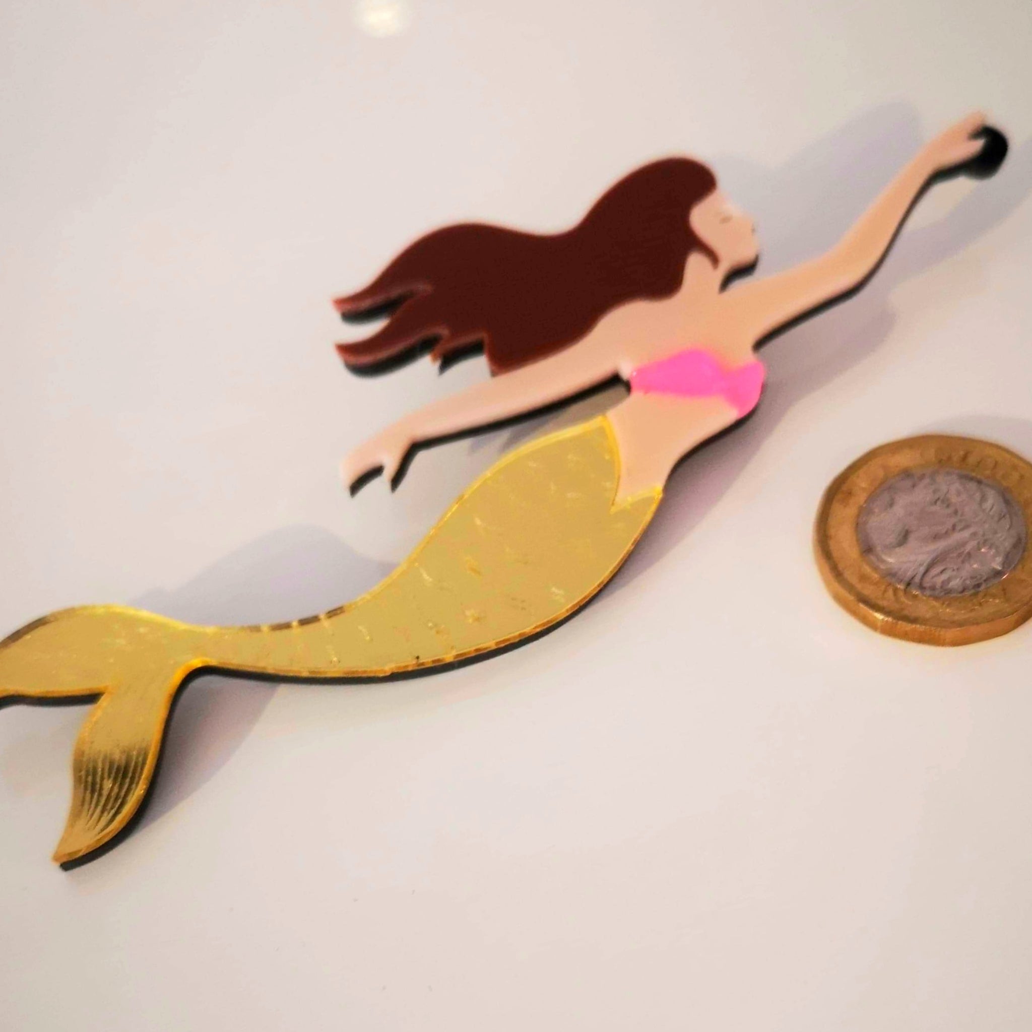 Mermaid brooch on sale