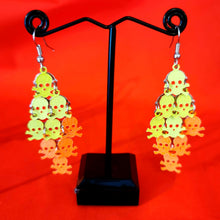 Load image into Gallery viewer, Neon Skull &amp; Crossbone Earrings
