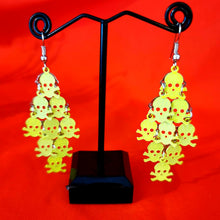 Load image into Gallery viewer, Neon Skull &amp; Crossbone Earrings
