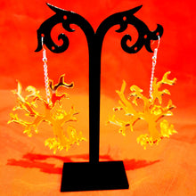 Load image into Gallery viewer, Spooky Tree Mirrored Earrings
