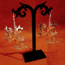 Load image into Gallery viewer, Spooky Tree Mirrored Earrings
