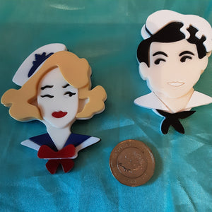 Hello Sailor Brooches