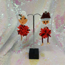 Load image into Gallery viewer, Mother &amp; Father Xmas Beaded Earrings
