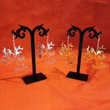 Load image into Gallery viewer, Spooky Tree Mirrored Earrings
