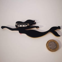 Load image into Gallery viewer, Golden Mermaid Brooch
