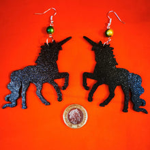 Load image into Gallery viewer, Midnight Unicorns Earrings - Handmade by Barbary Lane
